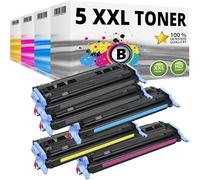 Inkadoo 5 Toner compatibili per HP 124A Color Laserjet 1600 2600N 2605 DN 2605 DTN cm 1015 1017 MFP