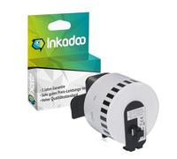 Inkadoo Compatibile con Brother DK-N55224 Etichetta DKN 55224 Bianco P-Touch QL 500 BW P-Touch QL 600 R P-Touch QL 710 WSP P-Touch QL 570 P