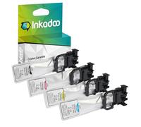 Inkadoo Inchiostro compatibile con C13T01C, 4 confezioni multiple per Workforce Pro serie WF-C579R, circa 25.000 pagine, cartucce di ricambio per Epson, inchiostro compatibile