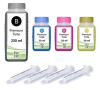 Inkadoo Kit di ricarica per stampante inchiostro compatibile con HP 651 DeskJet Ink Advantage 5575 Set da 400 ml