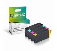 Inkadoo Multipack compatibile con Epson C13T01Dx00 contiene 4 cartucce d'inchiostro WorkForce Pro WF-C 579 R DTWF, Workforce Pro WF-C 579 R D2TWF, Pro WF-C 570 Series, Pro WF-C 529 R DTW
