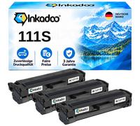Inkadoo Multipack Compatibile Samsung MLT-D111S Nero Laser 3x Toner, Nuovo