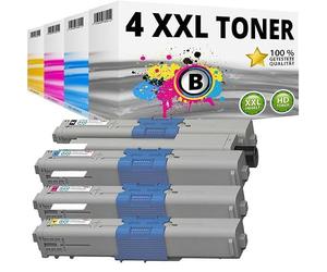 Inkadoo Set di 4 cartucce toner compatibili per Oki C301DN C321DN MC342DNW MC332DN MC342DN