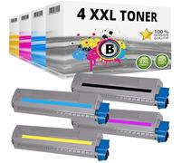 Inkadoo Set di 4 cartucce toner compatibili per Oki MC853DN MC853DNCT MC873DNC MC873DNX MC873DNV