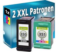 Inkadoo STAMPANTE PATRONE COMPATIBILE PER HP 350 XL+351 XL J5730 J5780 J5785 J6410 J6424 J6480 C5580