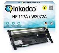 Inkadoo Toner compatibile per HP W2072A / 117A XL Giallo Color Laser MFP 178 nw Color Laser MFP 179 fnw Color Laser MFP 179 fwg ca. 1.300 pagine cartuccia toner toner
