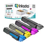 Inkadoo Toner compatibile per Kyocera TK-580 contiene 4 cartucce toner Multipack ECOSYS P 6021 CDN FS-C 5150 DN circa 11.900 pagine cartuccia toner toner