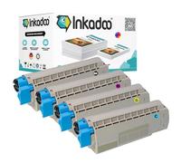 Inkadoo Toner compatibile per Oki 46490607 MC 573 DN C 542 DN C 532 DN MC 563 DN, toner e toner