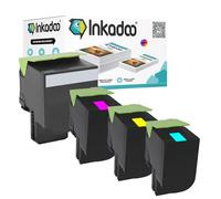 Inkadoo Toner per Lexmark C540H1KG/CG/MG/YG contiene 4 cartucce toner multipack compatibili Optra C 540 N X 544 DTN X 544 DW Optra C 544 DN X 544 N