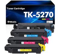 inkalfa TK-5270 TK5270 Cartuccia Toner Compatibile per Kyocera ECOSYS M6630cidn P6230cdn M6230cidn TK-5270K TK-5270C TK-5270M TK-5270Y (Nero Ciano Giallo Magenta,confezione da 4)