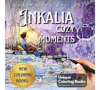 Inkalia Cozy Moments: Hygge Colouring Book for Adults & Teens - Simple, Cute & Cozy One-Pen Tracing for Stress Relief: Comfy Tracing with Just One Black Pen