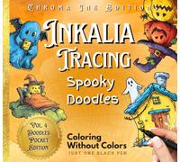 Inkalia Tracing Pocket Halloween Edition: Cozy Spooky Doodles Bold and Easy: Relaxing Ink Tracing & Doodle Art for All Ages - Fun, Spooky, and Perfect for Black Pen Lovers