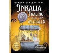 Inkalia Tracing: Spooky Halloween Shops: A Cozy & Creepy Ink Tracing Coloring Book with Cute Haunted Shops, Relaxing Halloween Art, and an Enchanted Story for Adults & Kids
