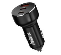Inkax Caricatore Accendisigari 78W Doppio USB-C + USB Ricarica Veloce, Nero