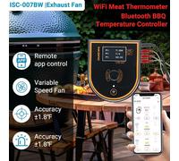 Inkbird BBQ Smoker Controller Meat Thermometer WiFi Bluetooth Exhaust Fan Grill