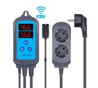 INKBIRD Controller di umidità Wi-Fi digitale da 2,4 GHz IHC-200 Doppia uscita Precablato Umidostato Supporto Umidificatore Deumidificatore Ventola