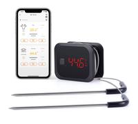 INKBIRD IBT-2X Termometro digitale wireless per carne Doppie sonde con 2 sonde Termometro Bluetooth per cucinare tacchino Pesce Manzo
