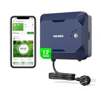 Inkbird IICO-1200 Centralina Irrigazione WiFi 12 Zone con Copertura Protettiva,16 Programmi di Irrigazione,Salto Pioggia,Calcolo dell'acqua, Irrigazione Manuale,Centralina Irrigazione per Giardino