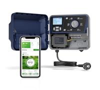 Inkbird IICO-800 Centralina Irrigazione WiFi 8 Zone con Copertura Protettiva,16 Programmi di Irrigazione,Salto Pioggia,Calcolo dell'acqua,Irrigazione Manuale,Centralina Irrigazione per Giardino