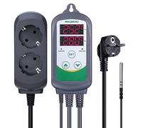 Inkbird ITC-308 LED Digitale Regolatore di Temperatura Termocoppia Termostato con Doppio Relè per Riscaldamento Mat, Serra Riscaldatore, Allevamento