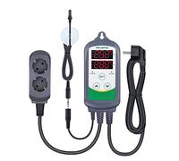 Inkbird ITC-308S Termoregolatore Digitale Termostato Digitale con Sonda Impermeabile Doppio Relè Presa di Corrente per Acquari