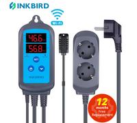 INKBIRD Regolatore di Umidità Wi-Fi Digitale Spina UE IHC-200 Umidostato Precablato a Doppia Uscita per Allevamento di Serra di Birra Domestica
