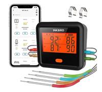 INKBIRD Termometro Barbecue Bluetooth 4 sonde IDT-34C-B,Termometro Carne Wireless con app,Cucina Griglia Cottura