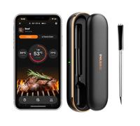 INKBIRD Termometro Carne Wireless,Termometro BBQ Senza Fili Bluetooth,Controllo App,Allarmi di Temperatura,Ideale per Cucina,Forno,Barbecue,Alimenti,Portata 91m