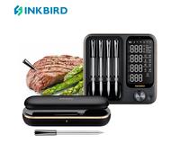 INKBIRD Termometro per carne veramente wireless 2 tipi Termometro digitale impermeabile per alimenti per tacchino Manzo Girarrosto Griglia Forno BBQ
