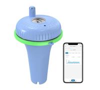 Inkbird Termometro Piscina Bluetooth,Termometro Galleggiante Digitale Termometro Neonato Bagnetto Wireless con Ricevitore per Piscina,Spa,Acquari,Stagni Vasche,Bagnetto Neonati