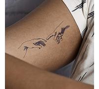 Inkbox Tatuaggio Temporaneo Di Marca - Tatuaggi Semipermanenti, Impermeabili E Di Lunga Durata - A Base Di Piante, Sicuri per la Pelle - Adulti Uomini E Donne, Hand Tattoo, Michelangelo, 4x4in