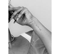 Inkbox Temporary Tattoos, Semi-Permanent Tattoo, One Premium Easy Long Lasting, Waterproof Temp Tattoo with For Now Ink - Lasts 1-2 Weeks, Bite Me Tattoo, Saucy, 2 x 2 in