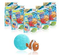 INKEE Aqua World Set 5 Bombe da Bagno Bambini con Sorpresa - Bombe Effervescenti con Giocattolo per Ragazze e Ragazzi - Set Spa per Vasca con Figurina Inclusa