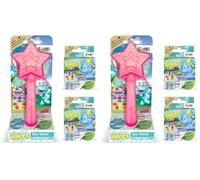 INKEE Bacchetta a Stella con 37 Bombe da Bagno per Bambini al Profumo di Fragola - Set con Bath Bombs e Sali da Bagno Effervescenti - Ottima Idea Regalo per Bambini (Confezione da 2)