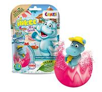 INKEE Bombe da Bagno Bambini Fun Beach - Bomba Effervescente con Giocattolo a Sorpresa per Vasca da Bagno, Giochi da Bagno Profumati, Idea Regalo Bambini 3+ Anni, Blu e Rosso