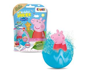 INKEE Bombe da Bagno Bambini Peppa Pig, Bombe da Bagno con Sorpresa per Vasca da Bagno, Giochi da Bagno, Blu e Rosso, 1 Unità (Confezione da 1)