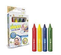 INKEE Pastelli da Bagno per Bambini - 4 Crayons Coloranti Vasca da Bagno, Bombe da Bagno Bambini Colorate Non Tossiche, Giochi Bagnetto Sicuri, Idea Regalo Bambini 3+ Anni, Multicolore