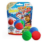 INKEE Paw Patrol Bombe da Bagno Bambini 3 Pezzi - Colorate con Aroma Ciliegia e Olio di Jojoba - Bath Bomb Naturali per Vasca - Adatte a Bambini dai 3 Anni