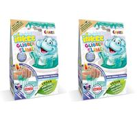INKEE Slime per la vasca da bagno, Verde al profumo di pesca, Trasforma l'acqua in slime, Include un adesivo della Collezione Hippo (ce ne sono 4 da collezionare), per 25 litri d'acqua