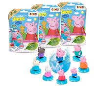 INKEE SURPRISE - Set di 3 palline da bagno per bambini con sorpresa, Peppa Pig giocattolo per la vasca da bagno, con profumo di fragola