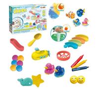 INKEE TOYS Calendario dell’Avvento Bambini - Con Bombe da Bagno, Cosmetici per Bambini e Giocattoli Sorpresa - 24 Giorni di Regali Creativi e Divertenti