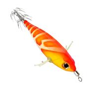 Inkfisch -Angelkader - Imitazione di esche da nuoto realistiche | Corpo di esca artificiale in inchiostro, esche di gamberi luminosi | Esche da pesca fluorescenti compatte realistiche per L