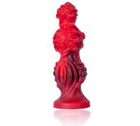 InkfuL Dildo Anale, Dildo di Silicone, conchianale - ""abisso"" con perline graduate, trame uniche, ventosa forte, Silicone liquido per piacere diverso (a-106-xs)