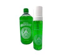 INKgrafiX® - Dispenser di schiuma per sapone verde con ricarica per 4 ricariche (1 litro) - Sapone verde schiumo/pulire INKgrafiX® Professional, vegano