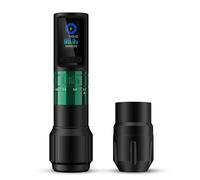 INKin Inferno Wireless Tattoo Machine 6 tempi regolabili 2.0 mm - 4.5 mm, pistola per tatuaggi con impugnatura grande 40 mm e 36 mm, batteria da 1800 mAh, supporta 6-8 ore di lavoro, ideale per