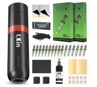 INKin Macchinetta Tatuaggi Kit Completo, Kit Tatuaggi Professionale con 1500mAh Batteria e Display Digitale, Ultra Macchinetta per Tatuaggi con Inchiostro Tatuaggi,Accessori e Aghi Tattoo per Artisti