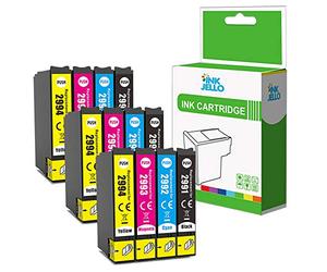 InkJello Inchiostro Cartuccia Sostituzione per Epson XP-455 XP-452 XP-445 XP-442 XP-435 XP-432 XP-355 XP-352 XP-345 XP-342 XP-335 XP-332 XP-257 XP-255 XP-247 XP-245 XP-235 T2996 (BK/C/M/Y, 12-pack)