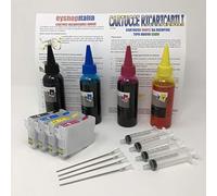 INKJET ORIGINALE CARTUCCE RICARICABILI COMPATIBILI 603XL PER STAMPANTE WF-2810DWF, WF-2830DWF, WF-2835DWF, WF-2850DWF, WF-2870 WORKFORCE AUTO RESET