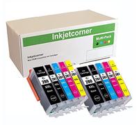 Inkjetcorner - Confezione da 10 cartucce di ricambio compatibili per PGI-280XXL CLI-281XXL PGI-280 CLI-281 per uso con TS6100 TS6120 TS6200 TS6220 TR7520 TR8500 TR8520 TS9520 TS9521C