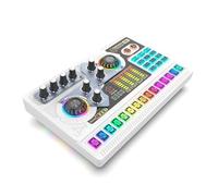 Inkoby Scheda audio X5 Mixer di musica dal vivo Registrazione Vlog Voice Changer Stereo Audio Mixer Scheda audio per PC Registrazione Streaming